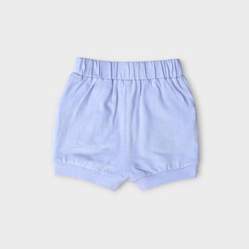 SPORTS SHORTS WITH ELASTIC WAISTBAND, SIDE POCKETS WITH FRILL | MAUVE