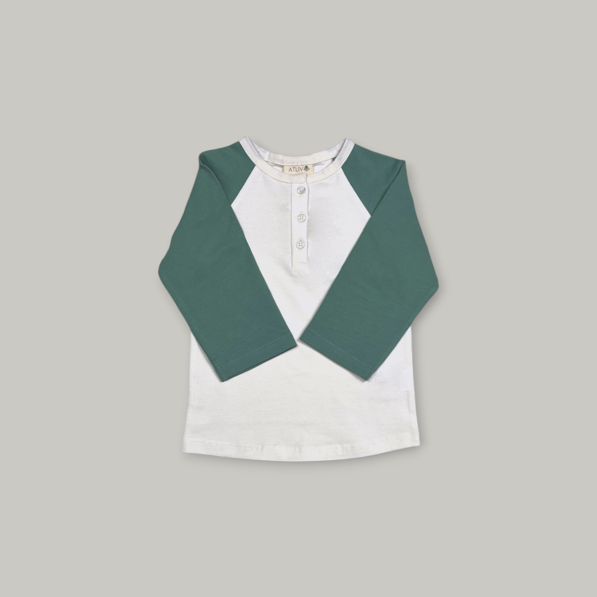 Classic Raglan Tee | Vanilla & Ivy Green