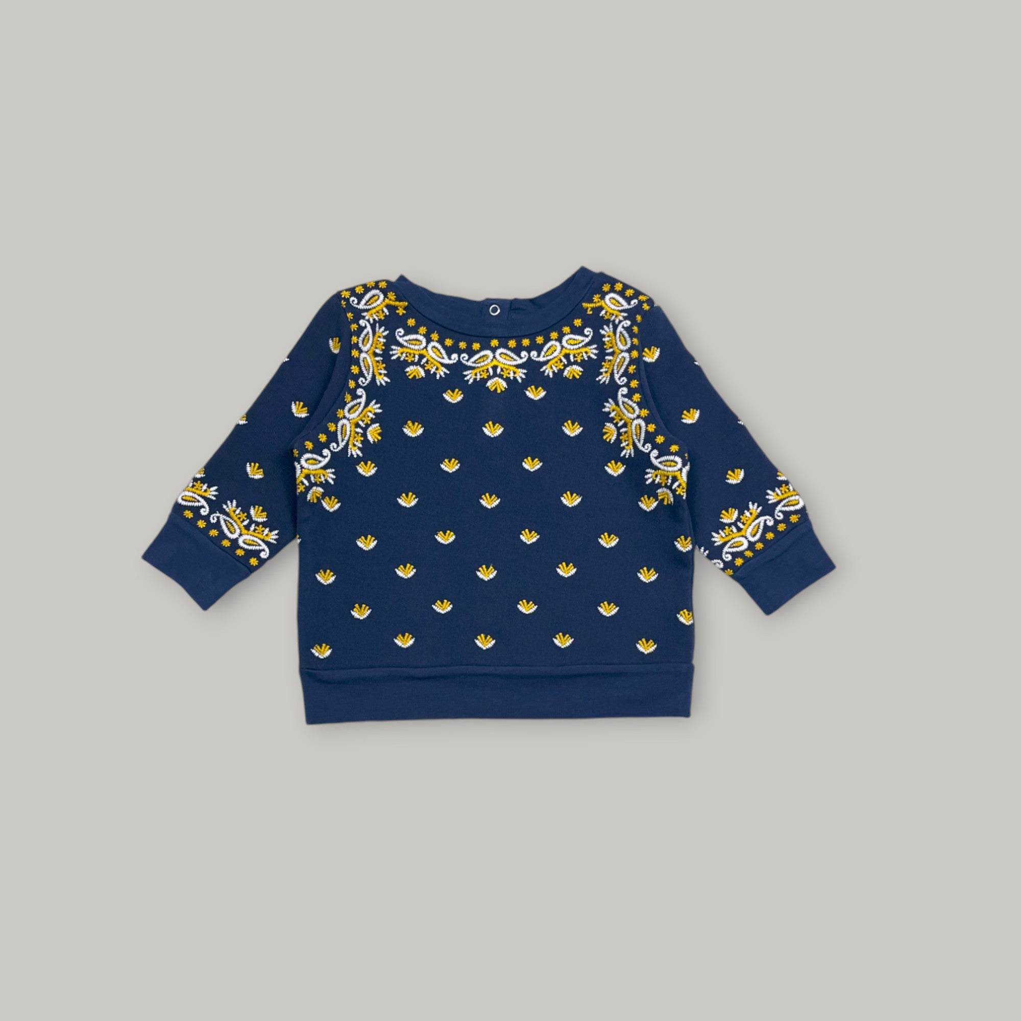 Paisley Charm Jumper | Navy