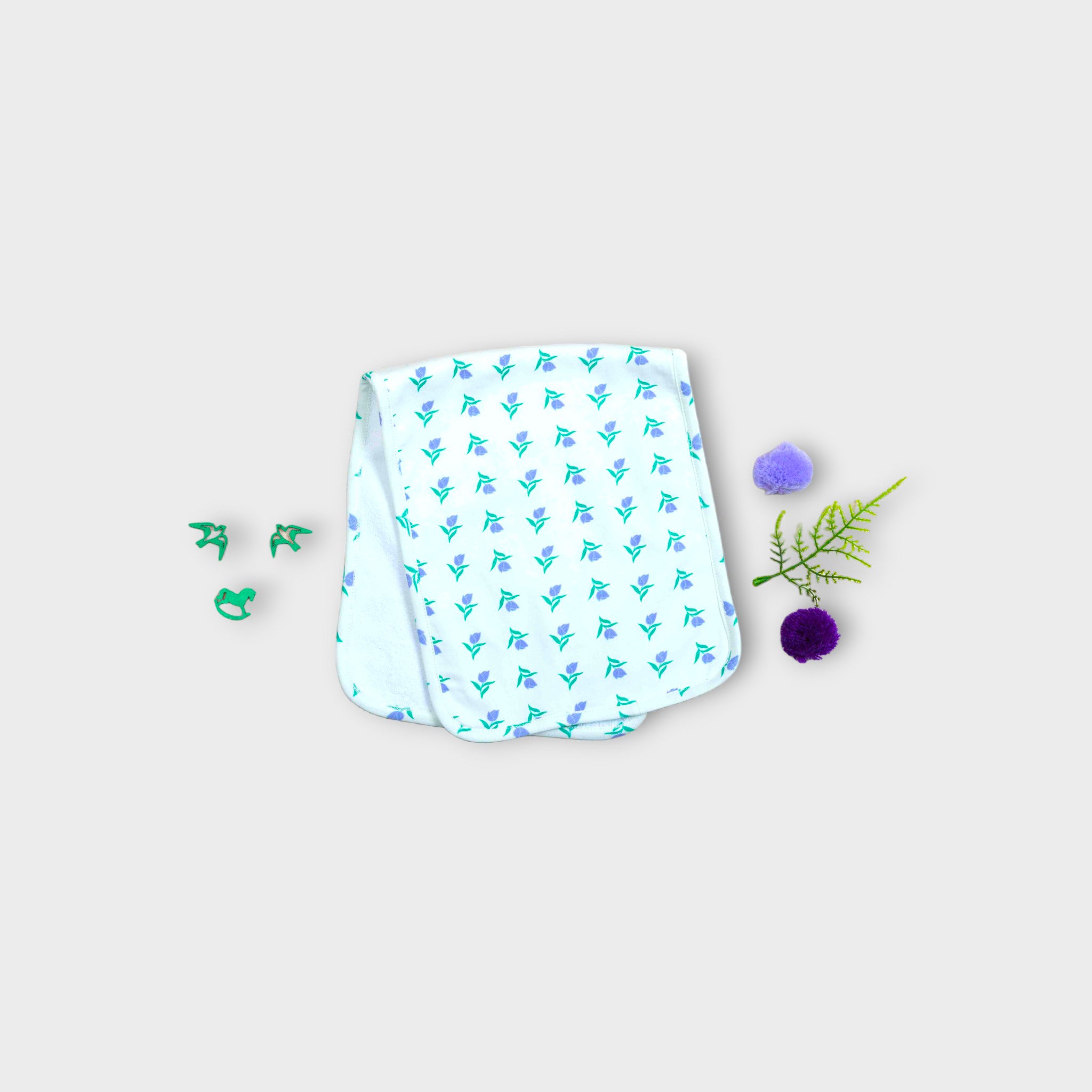 Burp Cloth | Dancing Tulip